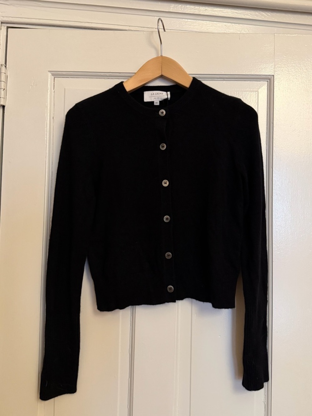 La Ligne Solid Lean Lines Cardigan